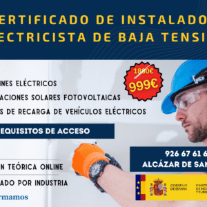 Carnet de instalador electricista de baja tensión - Categoría Básica